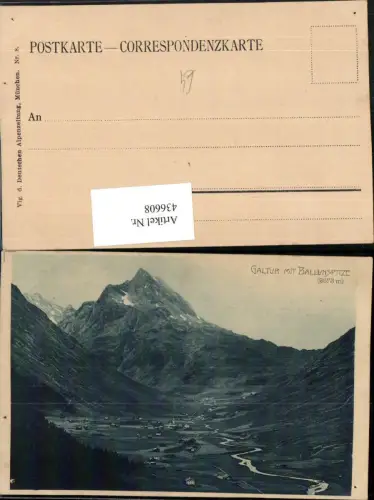 436608,Galtür Totale m. Ballunspitze Bergkulisse