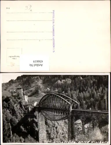 436619,Trisannabrücke Brücke m. Schloss Wiesberg b. Tobadill