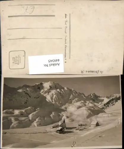 449345,St. Christoph am Arlberg Totale Bergkulisse Winterbild