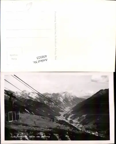450323,St. Anton am Arlberg Galzigbahn Seilbahn Bergkulisse