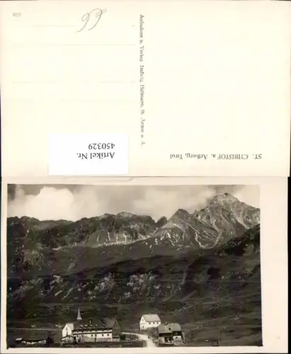 450329,St. Christof Christoph am Arlberg Totale Bergkulisse