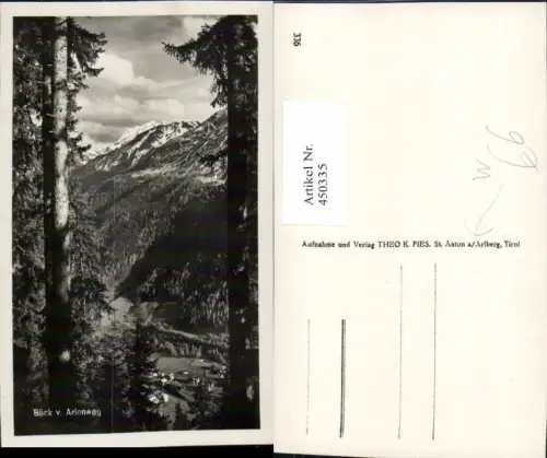 450335,Blick v. Arleneg b. St. Anton Bergkulisse pub Theo K. Pies 336