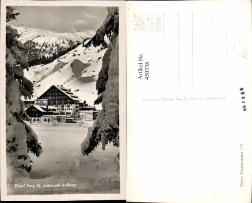 450338,St. Anton am Arlberg Hotel Post Bergkulisse Winterbild