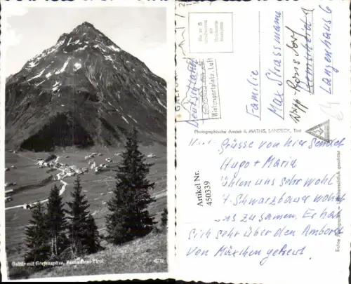 450339,Galtür Totale m. Gorfenspitze Bergkulisse