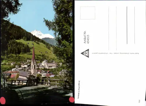 454515,Landeck in Tirol Teilansicht Kirche Bergkulisse
