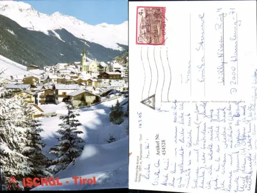 454528,Ischgl im Paznauntal Totale Bergkulisse Winterbild
