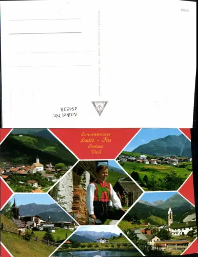 454538,Ladis Fiss Serfaus Totale Tracht Mehrbildkarte