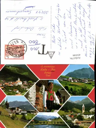 454544,Ladis Fiss Serfaus Totale Tracht Mehrbildkarte