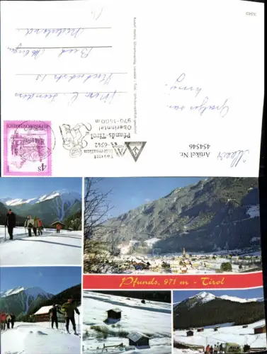 454546,Pfunds Totale Langläufer Winterbilder Mehrbildkarte