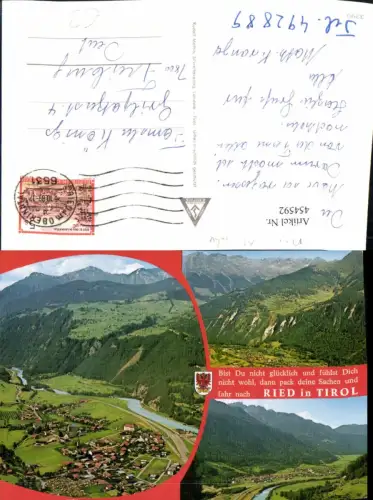 454592,Ried im Oberinntal Totale Bergkulisse Mehrbildkarte