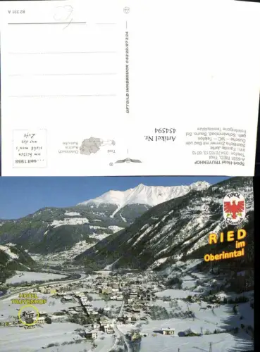 454594,Ried im Oberinntal Totale Bergkulisse Winterbild pub Alpine Luftbild 82231