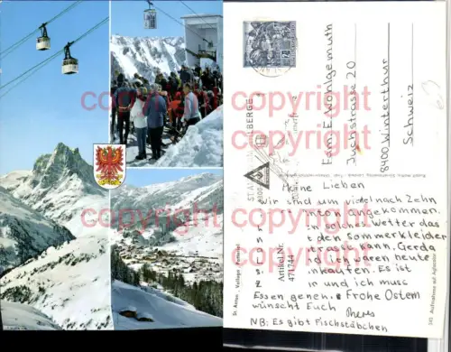 471744,St. Anton am Arlberg Totale Seilbahn Winterbilder Mehrbildkarte
