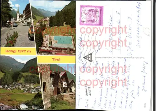 475673,Ischgl Totale Freibad Straßenpartie Mehrbildkarte