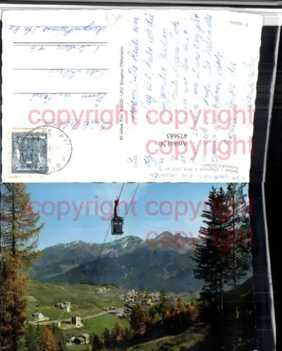 475683,Serfaus im Oberinntal Totale Komperdell-Seilbahn Bergkulisse
