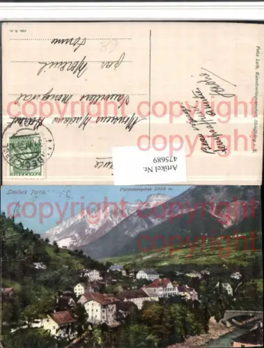 475689,Landeck Partie Teilansicht m. Parseierspitze Bergkulisse