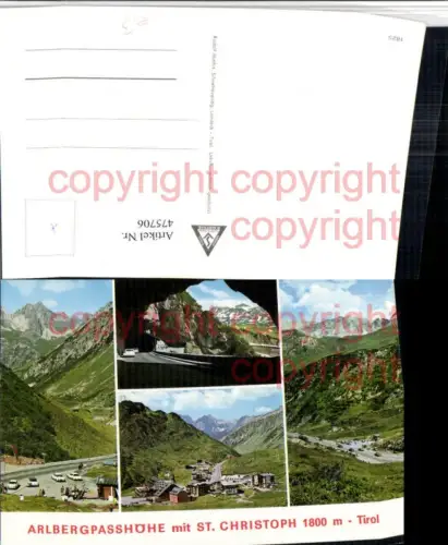 475706,St. Christoph am Arlberg Totale Arlbergpasshöhe Mehrbildkarte
