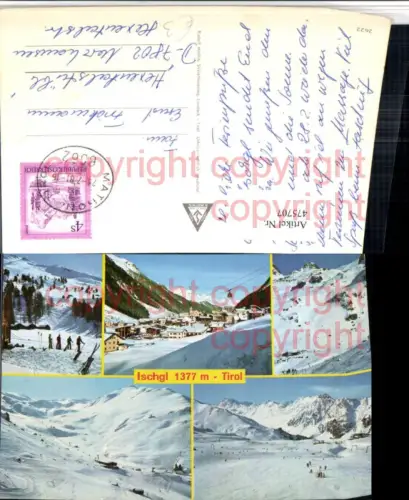 475707,Ischgl Totale Seilbahn Skipiste Mehrbildkarte