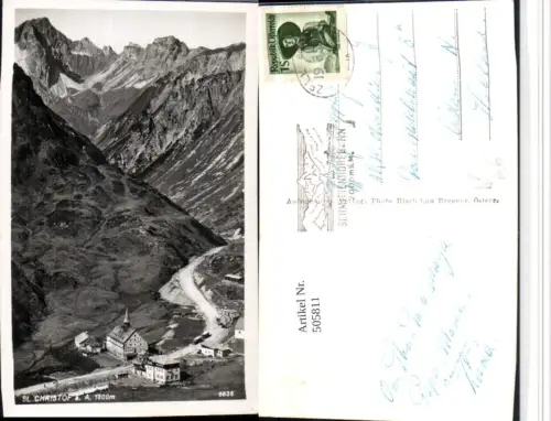 505811,St. Christof Christoph am Arlberg Totale Bergkulisse pub Risch-Lau 8636