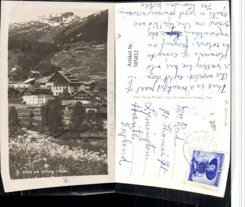 505812,St. Anton am Arlberg Teilansicht Bergkulisse