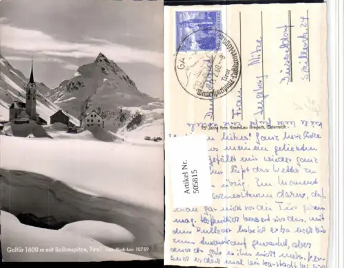 505815,Galtür Kirche m. Ballunspitze Bergkulisse pub Risch-Lau 10759