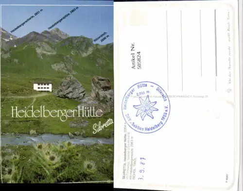 505824,Heidelberger Hütte Berghütte b. Ischgl Bergkulisse