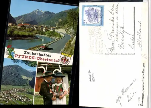 505825,Pfunds Totale Fluss Kinder Tracht Mehrbildkarte