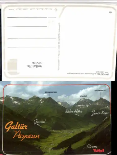 505836,Galtür Totale m. Silvrettabergen Bergkulisse