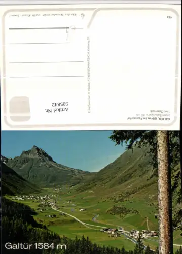 505842,Galtür im Paznauntal Totale geg. Ballunspitze Bergkulisse