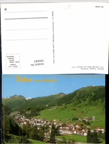 505843,St. Anton am Arlberg Totale Bergkulisse