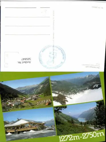 505847,Von Feichten zum Kaunertaler Gletscher Totale Mehrbildkarte