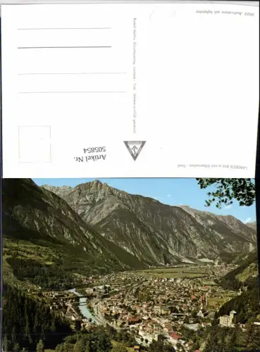 505854,Landeck Totale m. Silberspitze Bergkulisse