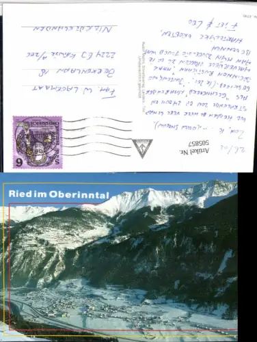 505857,Ried im Oberinntal Totale Bergkulisse Winterbild
