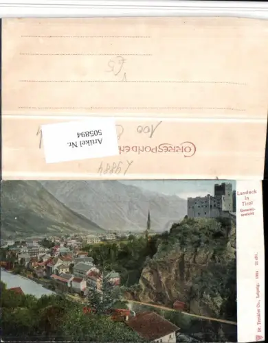 505894,Landeck Totale m. Burg pub Trenkler Co 21491