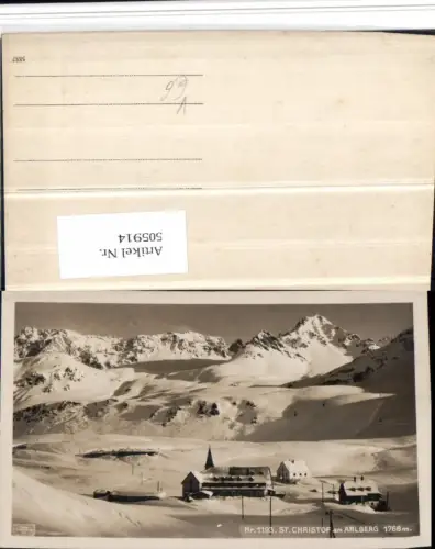 505914,St. Christof Christoph am Arlberg Totale Bergkulisse pub H. Schildknecht
