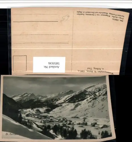 505936,St. Anton am Arlberg Totale Bergkulisse Winterbild