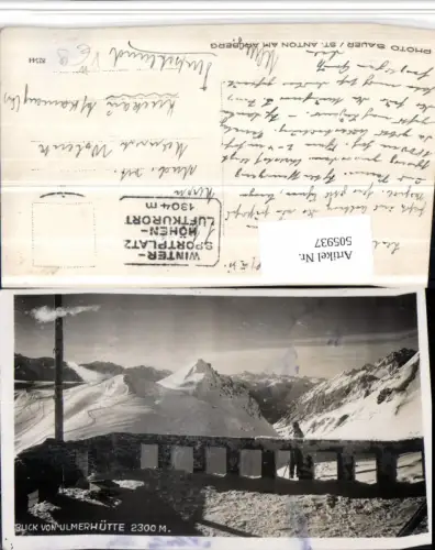 505937,Blick von Ulmerhütte b. St. Anton Bergkulisse pub Foto Sauer