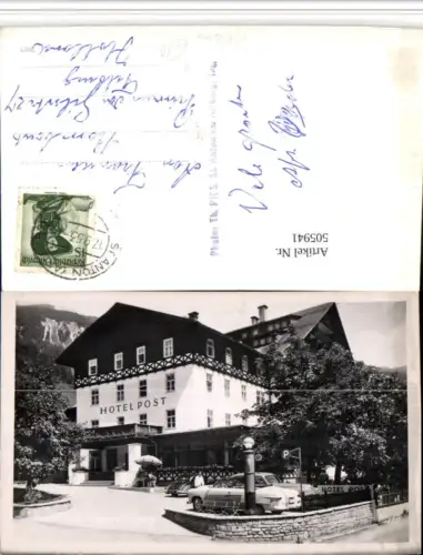 505941,St. Anton am Arlberg Hotel Post Oldtimer Auto