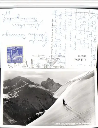 505946,Blick v. Maienkopf b. St. Christoph Bergkulisse Toruengeher