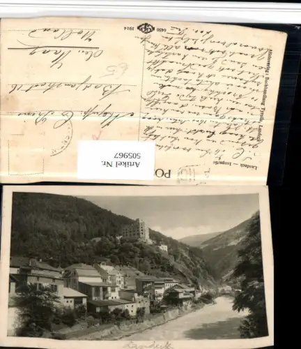 505967,Landeck Innpartie Teilansicht m. Burg Fluss