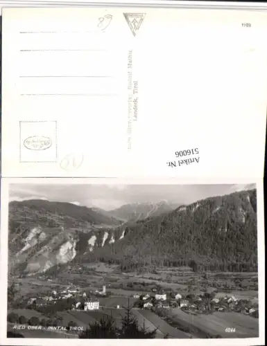 516006,Ried im Oberinntal Totale Bergkulisse