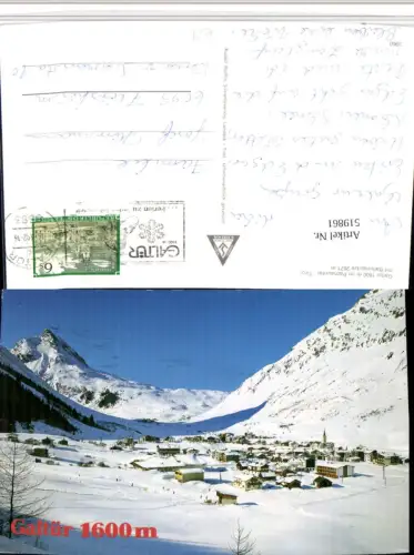 519861,Galtür im Paznauntal Totale Bergkulisse Winterbild