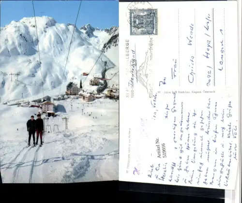 519916,St. Christoph am Arlberg Totale Skilift Bergkulisse Winterbild pub Risch-Lau