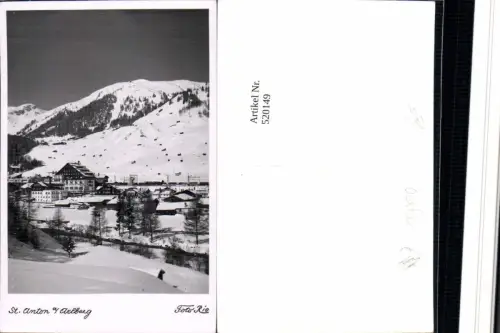 520149,St. Anton am Arlberg Teilansicht Bergkulisse Winterbild