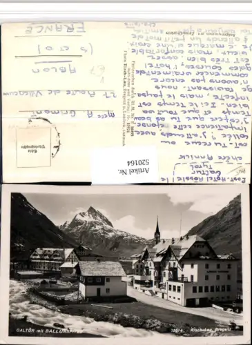 520164,Galtür Teilansicht m. Ballunspitze Bergkulisse pub Risch-Lau 12574