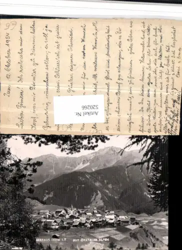 520266,Serfaus Totale m. Ötztaler Alpen Bergkulisse