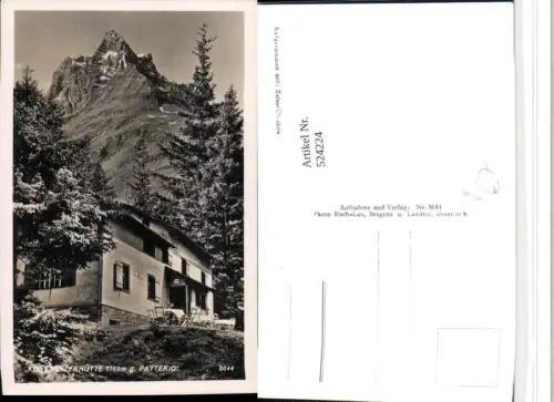 524224,Konstanzerhütte Berghütte b. St. Anton geg. Patteriol pub Risch-Lau 8644