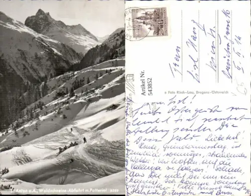 543852,St. Anton am Arlberg Abfahrt Waldschneise Ski pub Risch Lau 8259