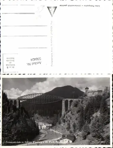 556424,tolle Foto-AK Schloss Wiesberg Strengen Pians Tobadill