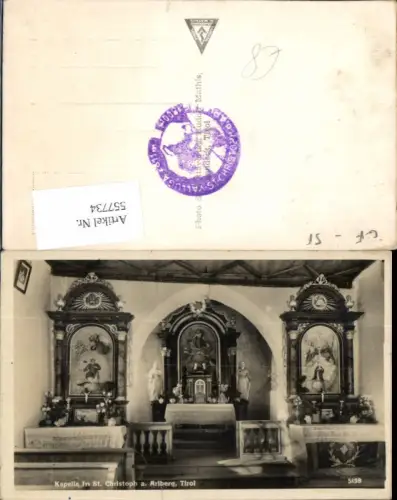 557734,Kapelle in St. Christoph am Arlberg Tirol