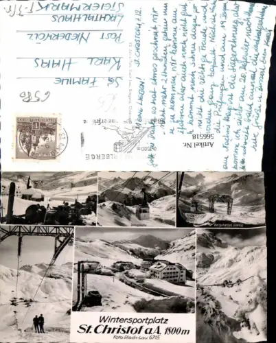 566518,Mehrbild Ak St. Christoph am Arlberg St Anton a. Arlberg Vallugabahn Seilbahn Wintersport pub Risch-Lau